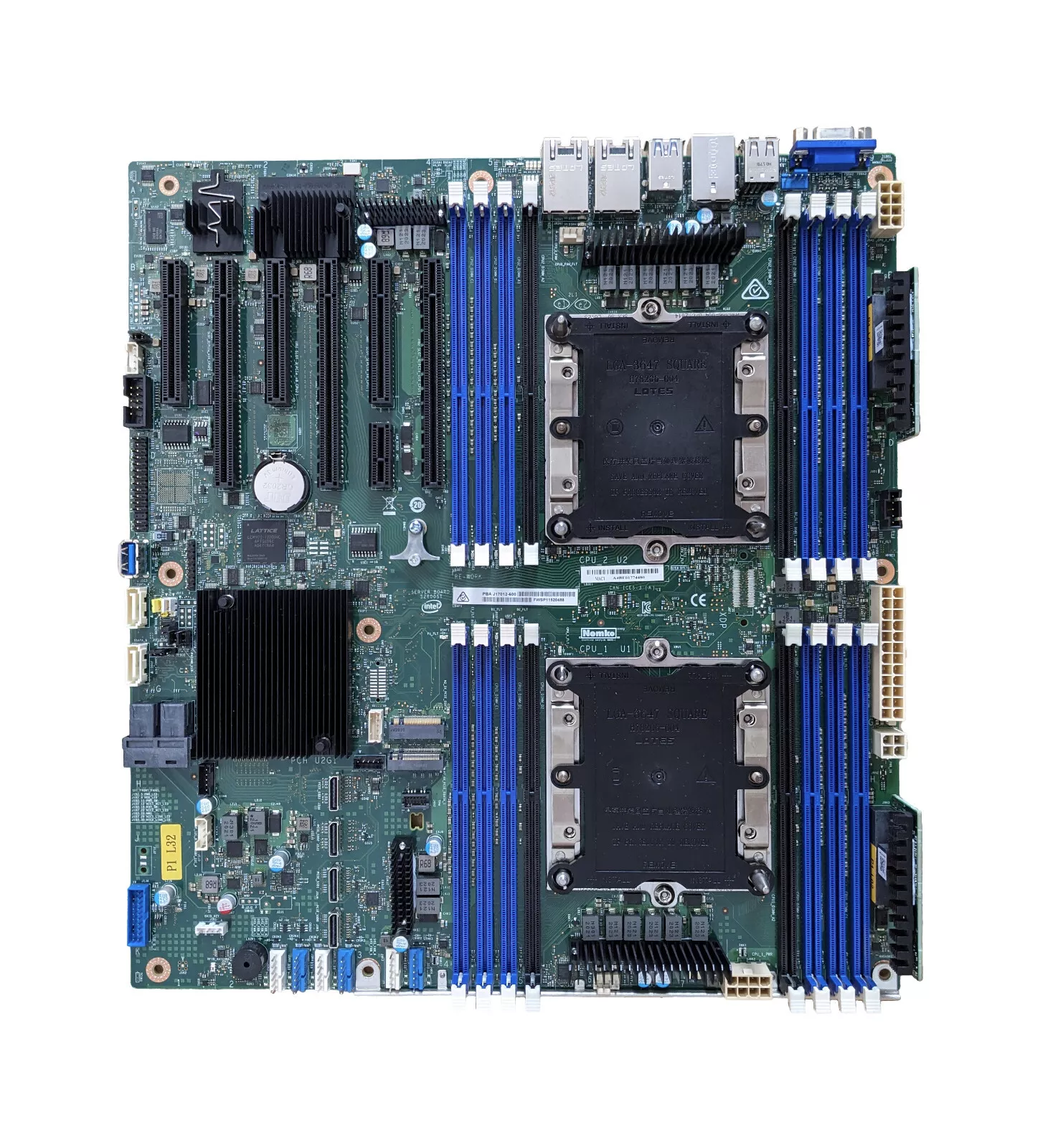 Intel S2600STBR dual socket LGA 3647 motherboard